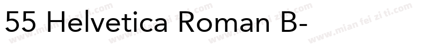 55 Helvetica Roman B字体转换